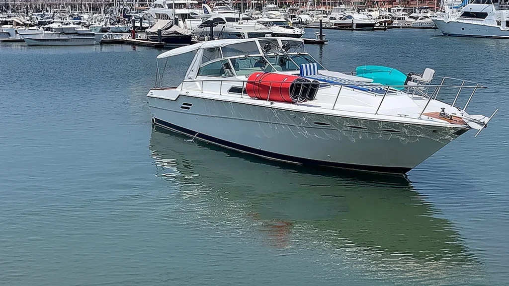 Olympus 46-foot Sea Ray yacht charter at Marina Vallarta in Puerto Vallarta