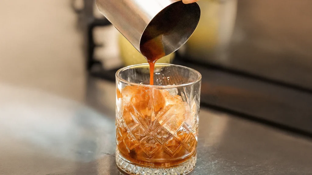 Iced coffee at Silveria Café con Pan in Avida Market Puerto Vallarta